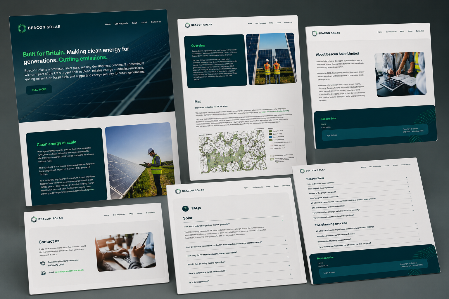Beacon Solar farm website