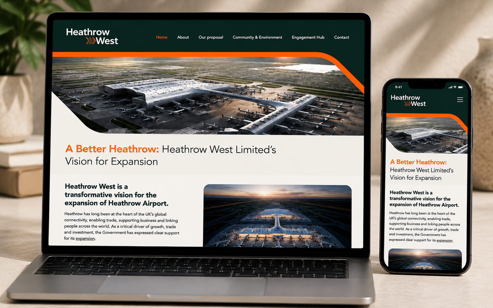 Heathrow West website