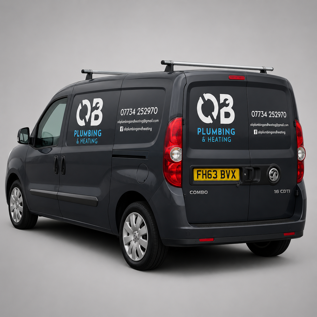OB Plumbing and Heating brand identity